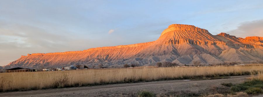 Sunset on Mount Garfield, 2025-12-10